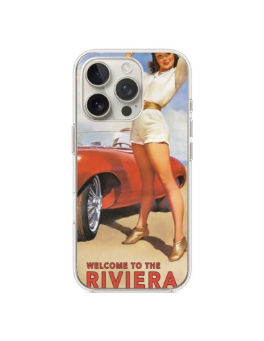 Coque iPhone 16 Pro Welcome to the Riviera Vintage Pin Up - Nico