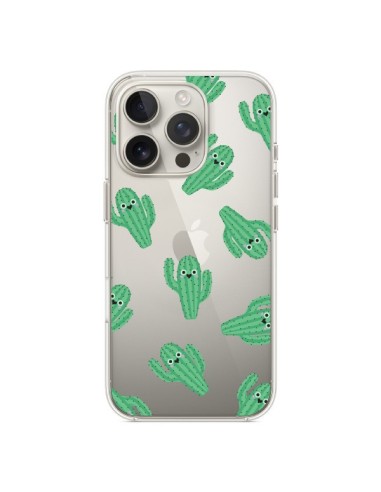 Coque iPhone 16 Pro Chute de Cactus Smiley Transparente - Nico