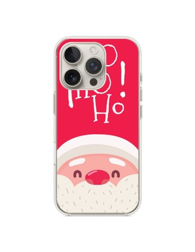 Coque iPhone 16 Pro Père Noël Oh Oh Oh Rouge - Nico