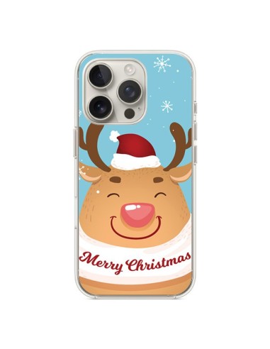 Coque iPhone 16 Pro Renne de Noël Merry Christmas - Nico