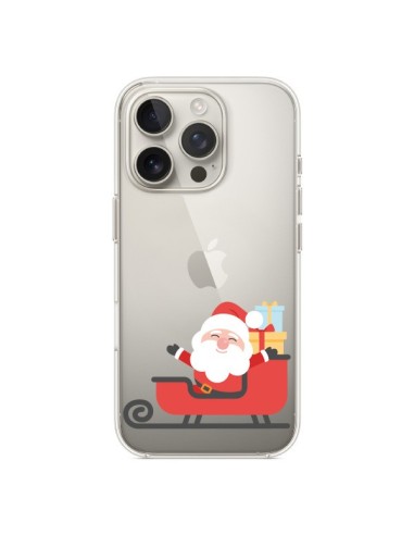 Cover iPhone 16 Pro Babbo Natale e la Slitta Trasparente - Nico