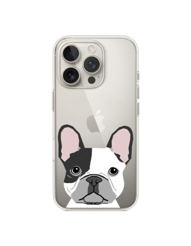 Cover iPhone 16 Pro Bulldog Francese Cane Trasparente - Pet Friendly