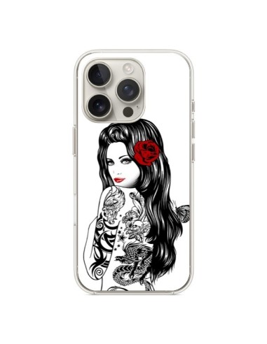 Coque iPhone 16 Pro Tattoo Girl Lolita - Rachel Caldwell