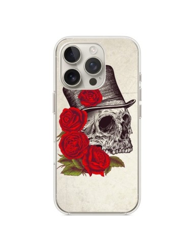 Coque iPhone 16 Pro Gentleman Crane Tête de Mort - Rachel Caldwell