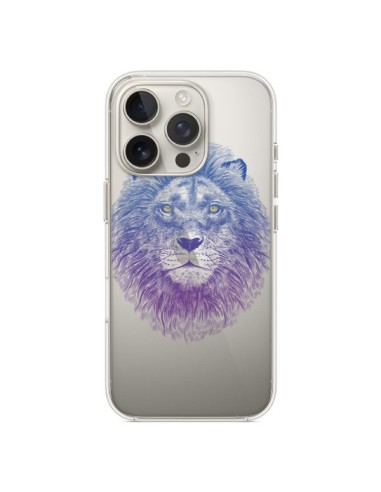 Coque iPhone 16 Pro Lion Animal Transparente - Rachel Caldwell