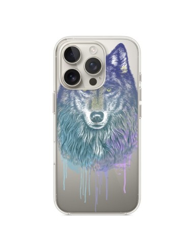 Coque iPhone 16 Pro Loup Wolf Animal Transparente - Rachel Caldwell