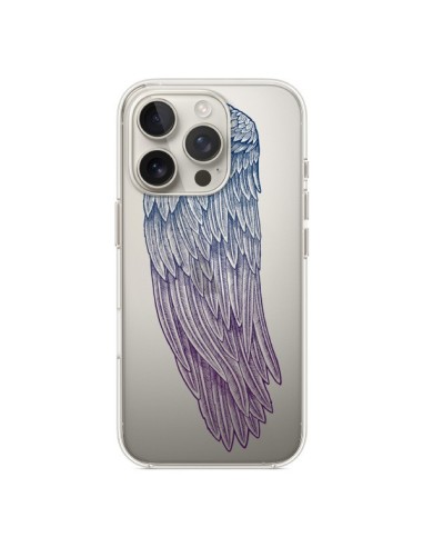 Coque iPhone 16 Pro Ailes d'Ange Angel Wings Transparente - Rachel Caldwell