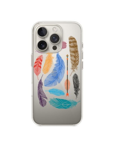 Coque iPhone 16 Pro Plume Feather Couleur Transparente - Rachel Caldwell