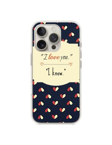 Coque iPhone 16 Pro I love you - R Delean