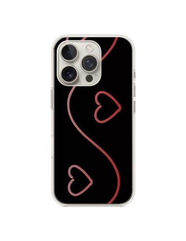 Coque iPhone 16 Pro Coeur Love Rouge - R Delean