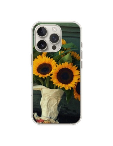 Coque iPhone 16 Pro Tournesol Bouquet Fleur - R Delean