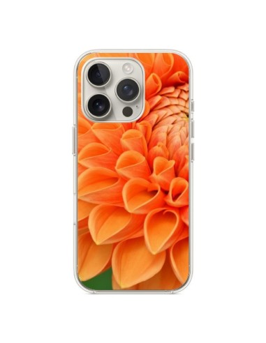 Coque iPhone 16 Pro Fleurs oranges flower - R Delean