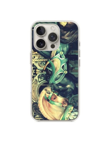 Coque iPhone 16 Pro Manege Enfant Carrousel Chevaux - R Delean