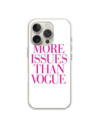 Coque iPhone 16 Pro More Issues Than Vogue Rose Pink - Rex Lambo