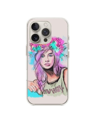 Coque iPhone 16 Pro Femme Mannequin Barbara Palvin - Sara Eshak