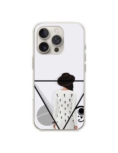 Coque iPhone 16 Pro Confusion Femme Oeil Triangle - Sara Eshak