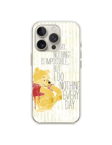 Coque iPhone 16 Pro Winnie I do nothing every day - Sara Eshak