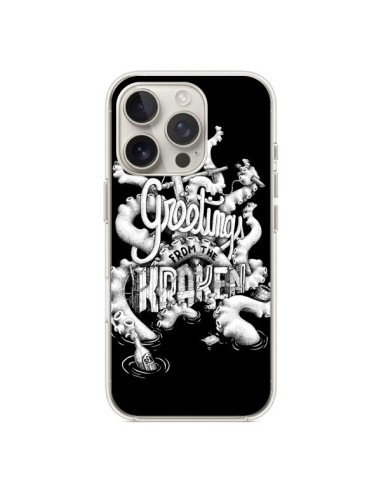 Coque iPhone 16 Pro Greetings from the kraken Tentacules Poulpe - Senor Octopus