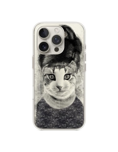 Coque iPhone 16 Pro Audrey Cat Chat - Tipsy Eyes