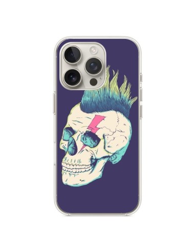 Coque iPhone 16 Pro Tête de mort Punk - Victor Vercesi