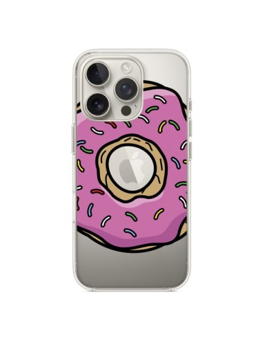 Coque iPhone 16 Pro Donuts Rose Transparente - Yohan B.