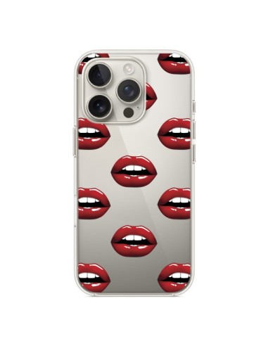 Coque iPhone 16 Pro Lèvres Rouges Lips Transparente - Yohan B.