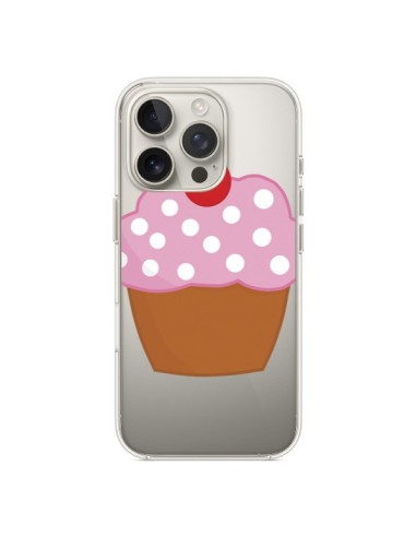 Coque iPhone 16 Pro Cupcake Cerise Transparente - Yohan B.