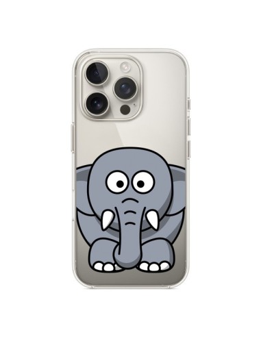 Coque iPhone 16 Pro Elephant Animal Transparente - Yohan B.