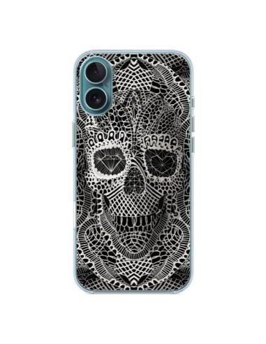 Coque iPhone 16 Plus Skull Lace Tête de Mort - Ali Gulec