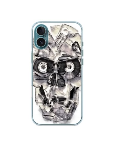 Coque iPhone 16 Plus Tape Skull K7 Tête de Mort - Ali Gulec