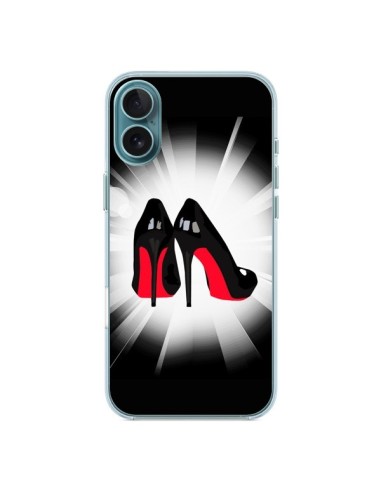 Coque iPhone 16 Plus Chaussures Semelles Rouges Red Soles Femme - Aurelie Scour