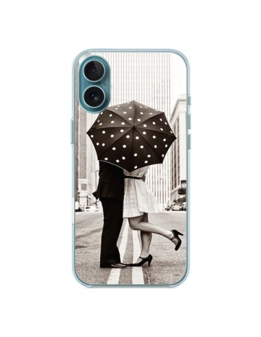 Coque iPhone 16 Plus Secret under Umbrella Amour Couple Love - Asano Yamazaki