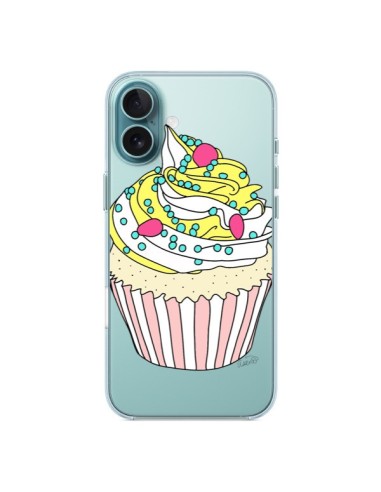 Coque iPhone 16 Plus Cupcake Dessert Transparente - Asano Yamazaki