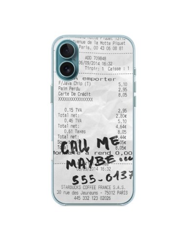 Coque iPhone 16 Plus Call me maybe - Benoit Bargeton