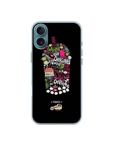 Coque iPhone 16 Plus Bubble Fever Original Flavour Noir - Bubble Fever