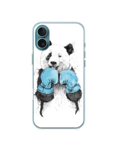 Coque iPhone 16 Plus Winner Panda Boxeur - Balazs Solti