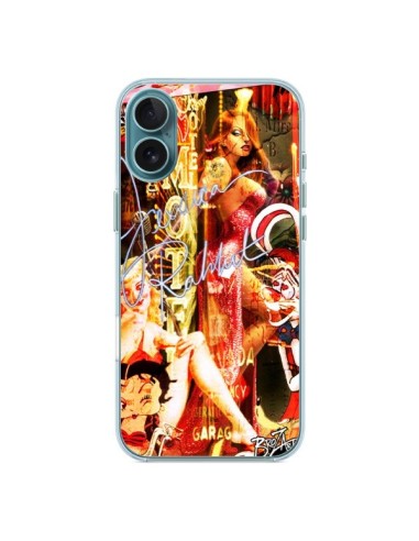 Coque iPhone 16 Plus Jessica Rabbit Betty Boop - Brozart