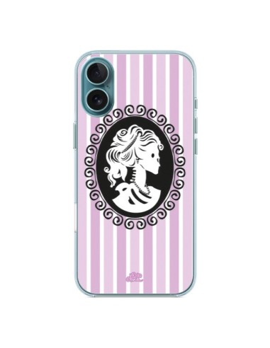 Coque iPhone 16 Plus Camée Squelette Rose et Bleue - Enilec