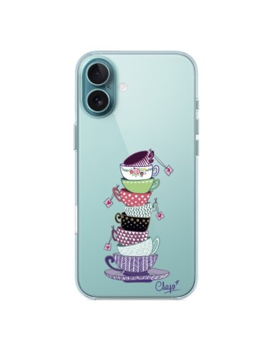 Cover iPhone 16 Plus Tazza da Té Trasparente - Chapo