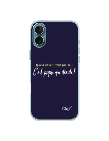 Cover iPhone 16 Plus È Papà che Decide Blu Marine - Chapo