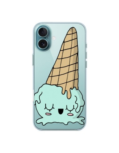 Coque iPhone 16 Plus Ice Cream Glace Summer Ete Renverse Transparente - Claudia Ramos