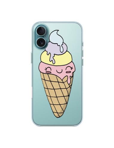 Coque iPhone 16 Plus Ice Cream Glace Summer Ete Parfum Transparente - Claudia Ramos