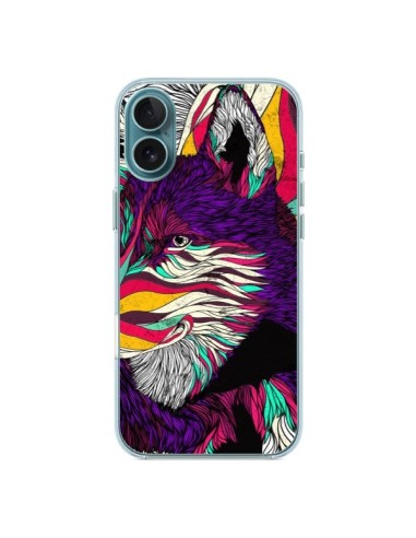 Coque iPhone 16 Plus Color Husky Chien Loup - Danny Ivan