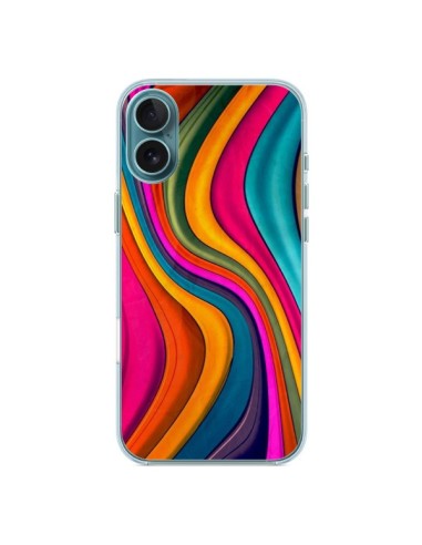 Coque iPhone 16 Plus Love Color Vagues - Danny Ivan