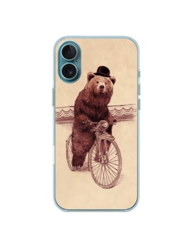 Coque iPhone 16 Plus Ours Velo Barnabus Bear - Eric Fan