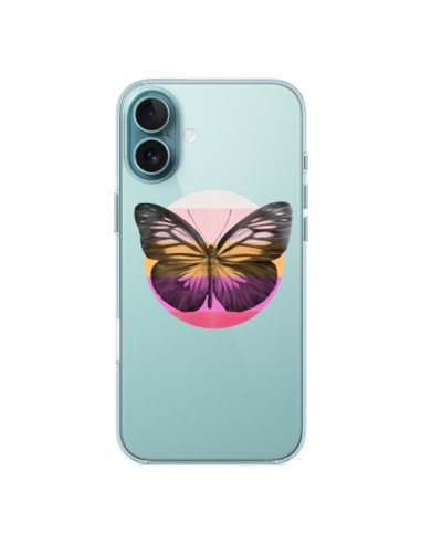 Coque iPhone 16 Plus Papillon Butterfly Transparente - Eric Fan