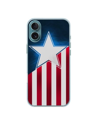 Coque iPhone 16 Plus Captain America - Eleaxart