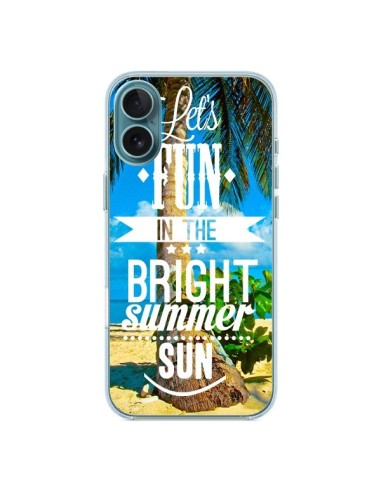 Coque iPhone 16 Plus Fun Summer Sun _té - Eleaxart