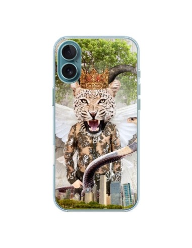 Coque iPhone 16 Plus Hear Me Roar Leopard - Eleaxart