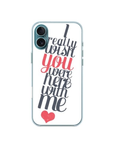 Coque iPhone 16 Plus Here with me - Eleaxart